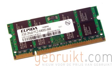 2GB SODIMM PC2-6400 DDR2-800MHz Elpida PN:EBE21UE8ACUA-8G-E