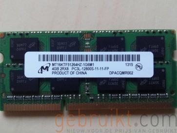 8GB ( 2x 4GB)SODIMM DDR3L-12800 1600mhz  Micron