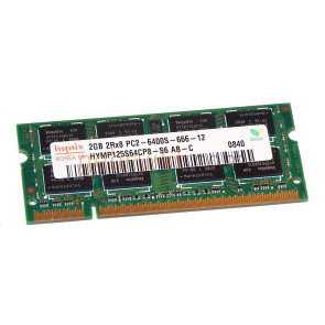 HYMP125S64CP8-S6 AB  4GB (2X2GB) SODIMM PC2-6400 DDR2-800MHz Hynix