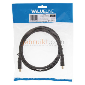 Valueline HighSpeed HDMI kabel met ethernet 1.5m