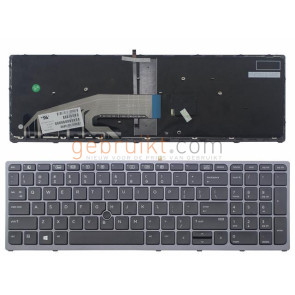 Notebook keyboard for HP ZBook 15u G3 G4 with pointer frame big 'Enter'